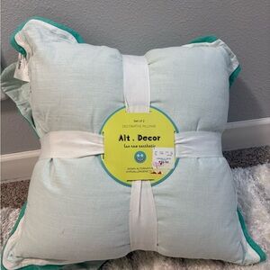 Decorative Light Blue and Teal Pillows